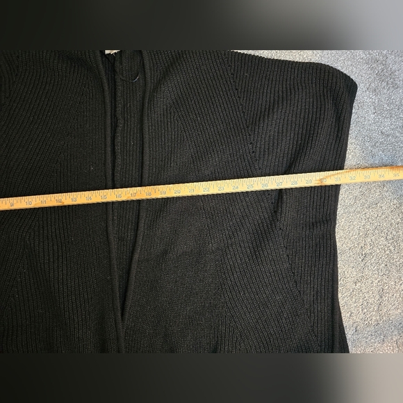 Loft One Size Black Boxy Flowy Oversized Loose Baggy Shaw Blanket Shrug Poncho - Picture 4 of 6